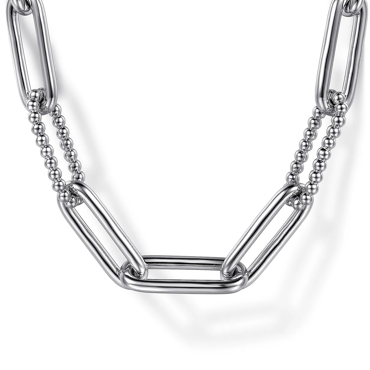 3.5mm Paper Clip Chain Necklace in Sterling Silver | Peoples Jewellers